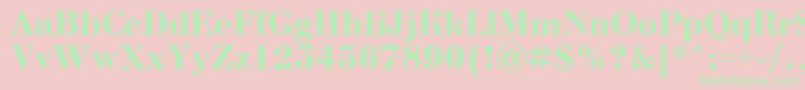 fuente ABodoninovaBold – Fuentes Verdes Sobre Fondo Rosa
