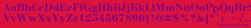Lisätietoja ABodoninovaBold-fontista ABodoninovaBold-fontti – violetit fontit punaisella taustalla