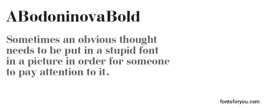ABodoninovaBold Font
