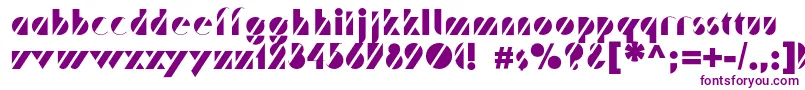 Шрифт Trafaretc – фиолетовые шрифты