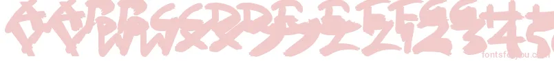 SloppyPaint-fontti – vaaleanpunaiset fontit