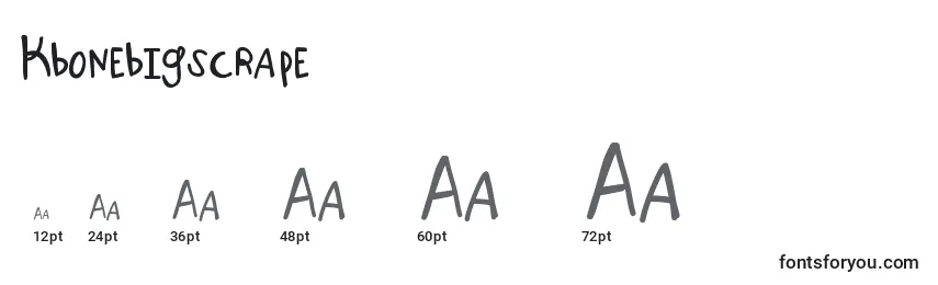 Kbonebigscrape Font Sizes