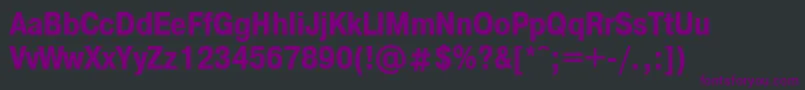 Шрифт PragmaticacondtttBold – фиолетовые шрифты на чёрном фоне