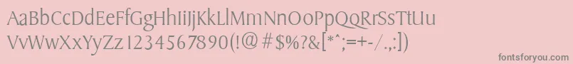 Police SydneyserialXlightRegular – polices grises sur fond rose