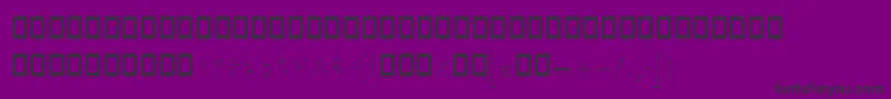 フォントBSepidehOutline – 紫の背景に黒い文字