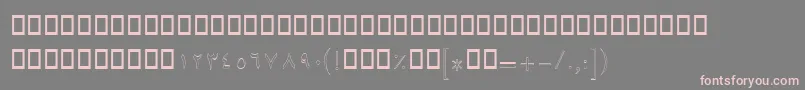 BSepidehOutline Font – Pink Fonts on Gray Background