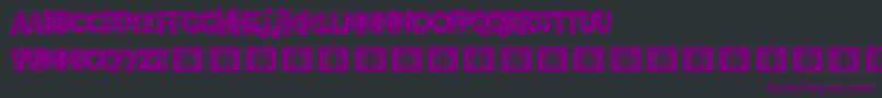 Police GoingMerry – polices violettes sur fond noir