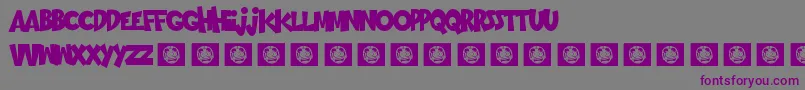 GoingMerry Font – Purple Fonts on Gray Background