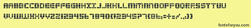 2tech Font – Black Fonts on Yellow Background