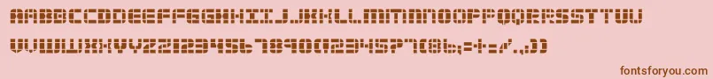 2tech Font – Brown Fonts on Pink Background