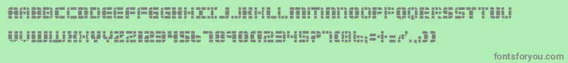 2tech Font – Gray Fonts on Green Background