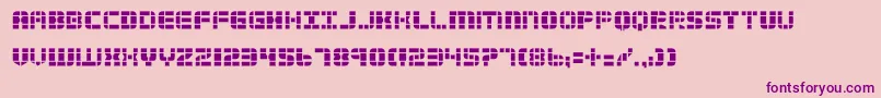 2tech Font – Purple Fonts on Pink Background