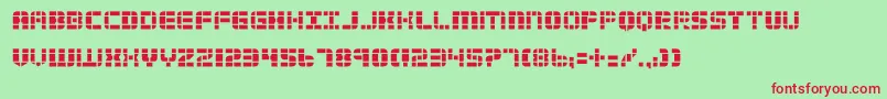 2tech Font – Red Fonts on Green Background