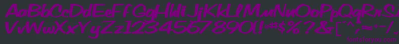 Vocab54Bold Font – Purple Fonts on Black Background