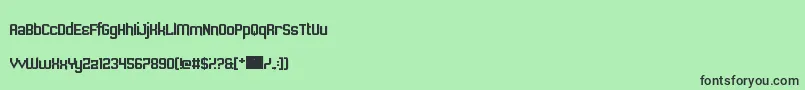 Sawchain Font – Black Fonts on Green Background
