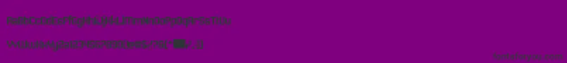 Czcionka Sawchain – czarne czcionki na fioletowym tle