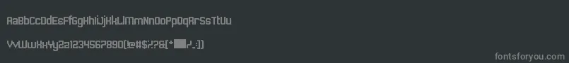 Sawchain Font – Gray Fonts on Black Background