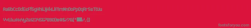 Sawchain Font – Gray Fonts on Red Background