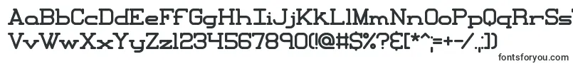 Шрифт XipitalBrk – буквенные шрифты