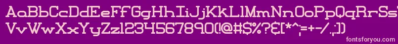 XipitalBrk Font – Pink Fonts on Purple Background