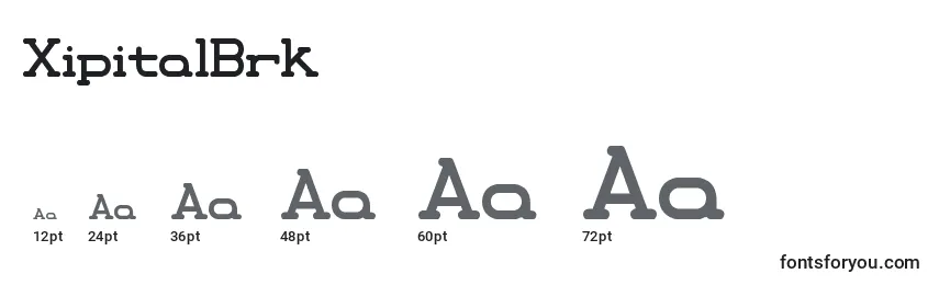 XipitalBrk Font Sizes
