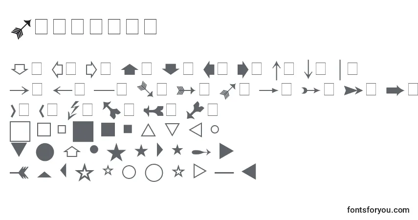 Czcionka Pigrapha – alfabet, cyfry, specjalne znaki