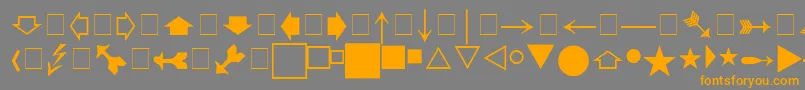 fuente Pigrapha – Fuentes Naranjas Sobre Fondo Gris