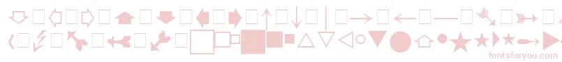 fuente Pigrapha – Fuentes Rosadas Sobre Fondo Blanco