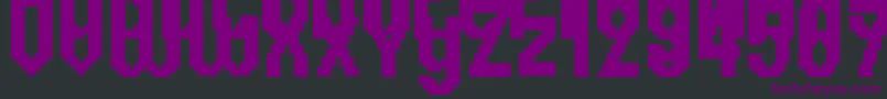 Header1767 Font – Purple Fonts on Black Background
