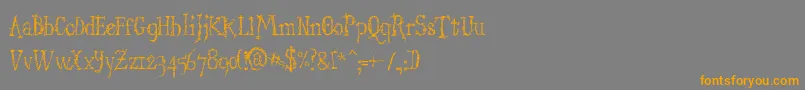 StructdestructSerif32 Font – Orange Fonts on Gray Background
