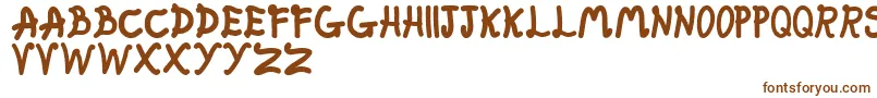 FatFairy Font – Brown Fonts on White Background