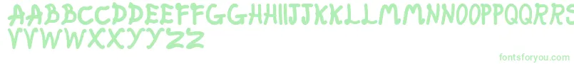 FatFairy Font – Green Fonts on White Background