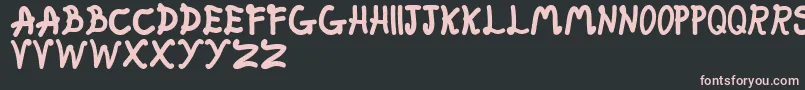 FatFairy Font – Pink Fonts on Black Background