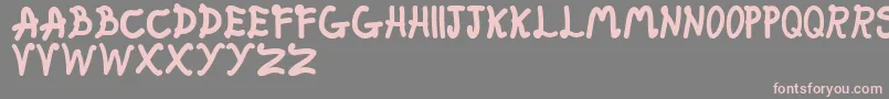 FatFairy Font – Pink Fonts on Gray Background