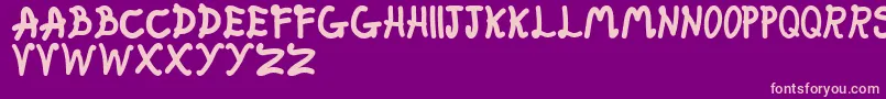 FatFairy Font – Pink Fonts on Purple Background