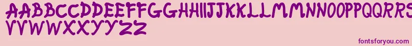 FatFairy Font – Purple Fonts on Pink Background