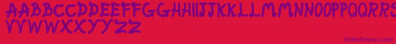 FatFairy Font – Purple Fonts on Red Background