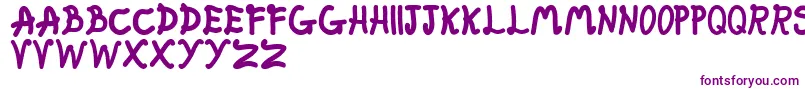 FatFairy Font – Purple Fonts on White Background