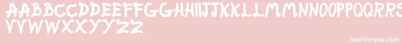 FatFairy Font – White Fonts on Pink Background