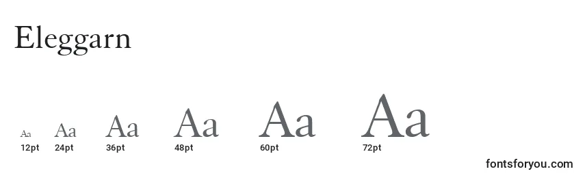 Размеры шрифта Eleggarn