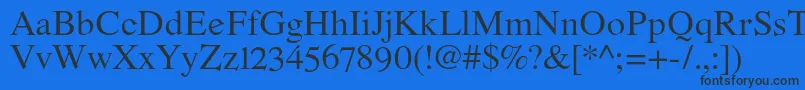 RomandeadfstdRegular Font – Black Fonts on Blue Background