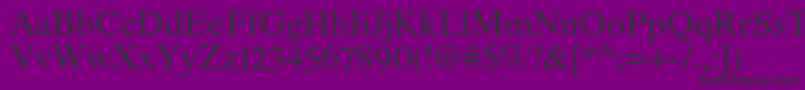 RomandeadfstdRegular Font – Black Fonts on Purple Background