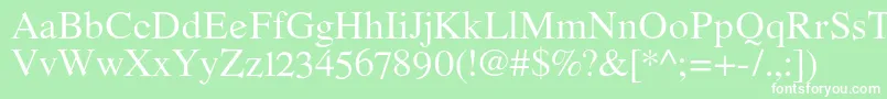 RomandeadfstdRegular Font – White Fonts on Green Background