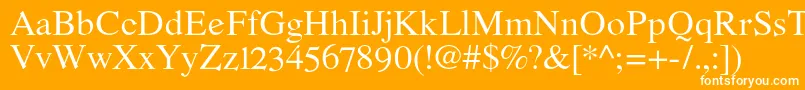 RomandeadfstdRegular Font – White Fonts on Orange Background