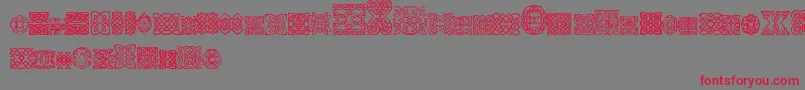 SlCelticStyle Font – Red Fonts on Gray Background