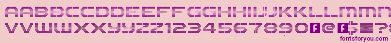 The2k12 Font – Purple Fonts on Pink Background