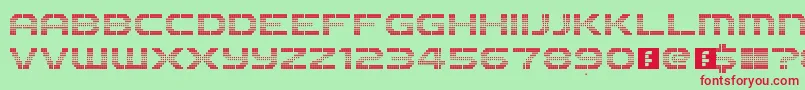 The2k12 Font – Red Fonts on Green Background