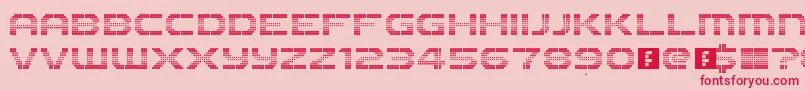 The2k12 Font – Red Fonts on Pink Background