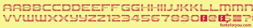 The2k12 Font – Red Fonts on Yellow Background