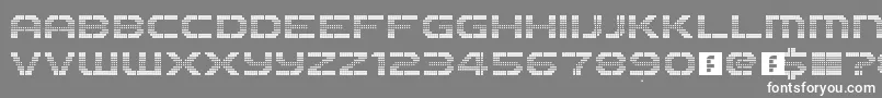 The2k12 Font – White Fonts on Gray Background